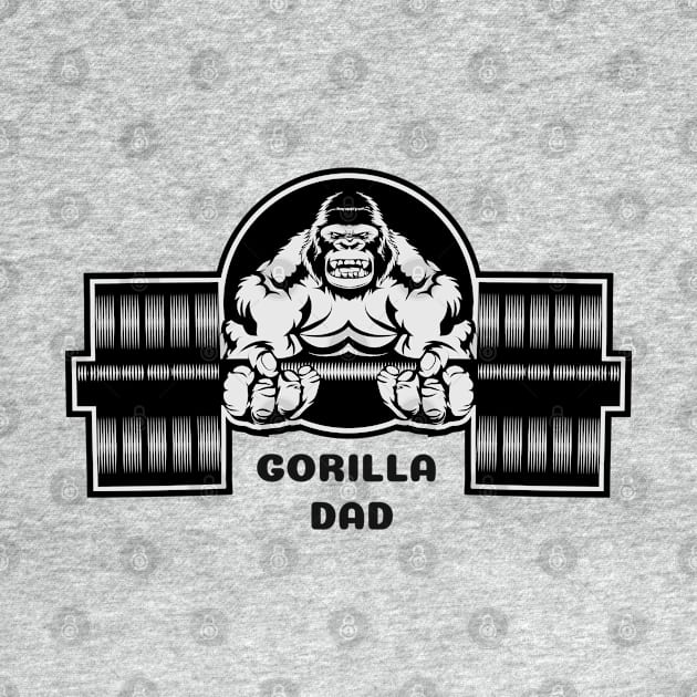 Gorilla Dad by Happy Art Designs